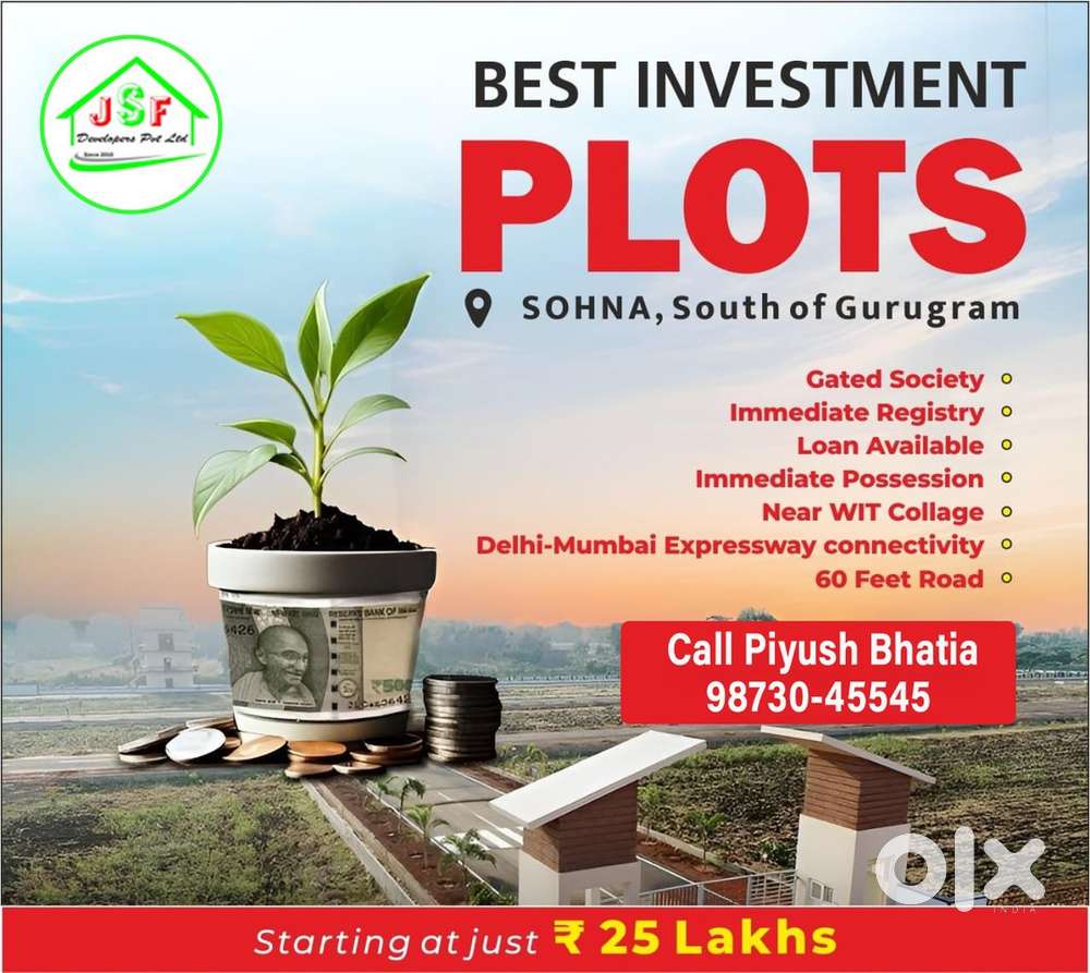 Plot in Sohna Road Registry Approved