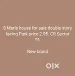 8 Marla kothi New brand for sale sector 91. Double story Gaj .200