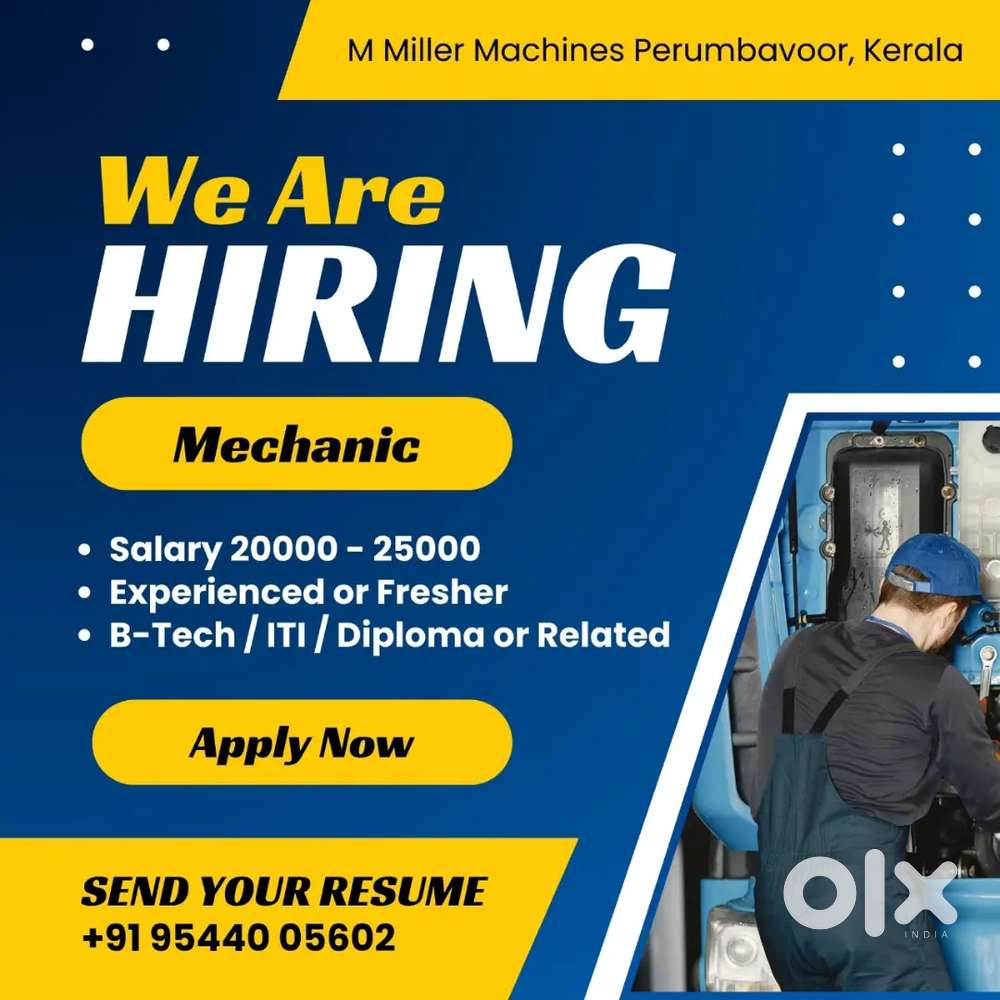 We are hiring mechanic
