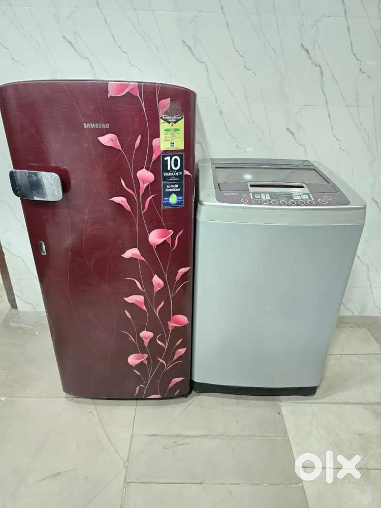 Id=0007.    Samsung single dor meroon colourTop load grey colour 6.2kg