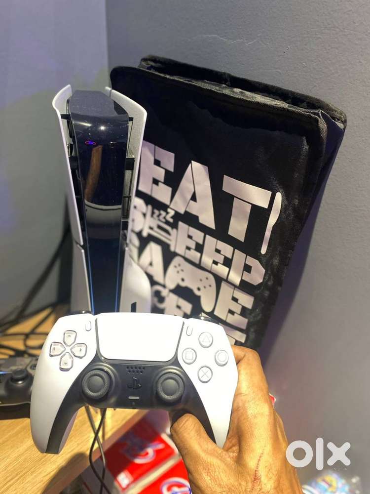 Sony PS5 Slim Disc Version Console with a free controller