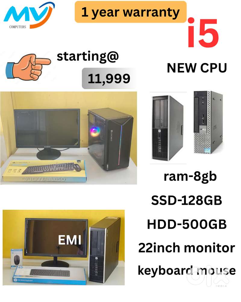Full Set  Monitor  Keyboard Mouse  2GB Graphics