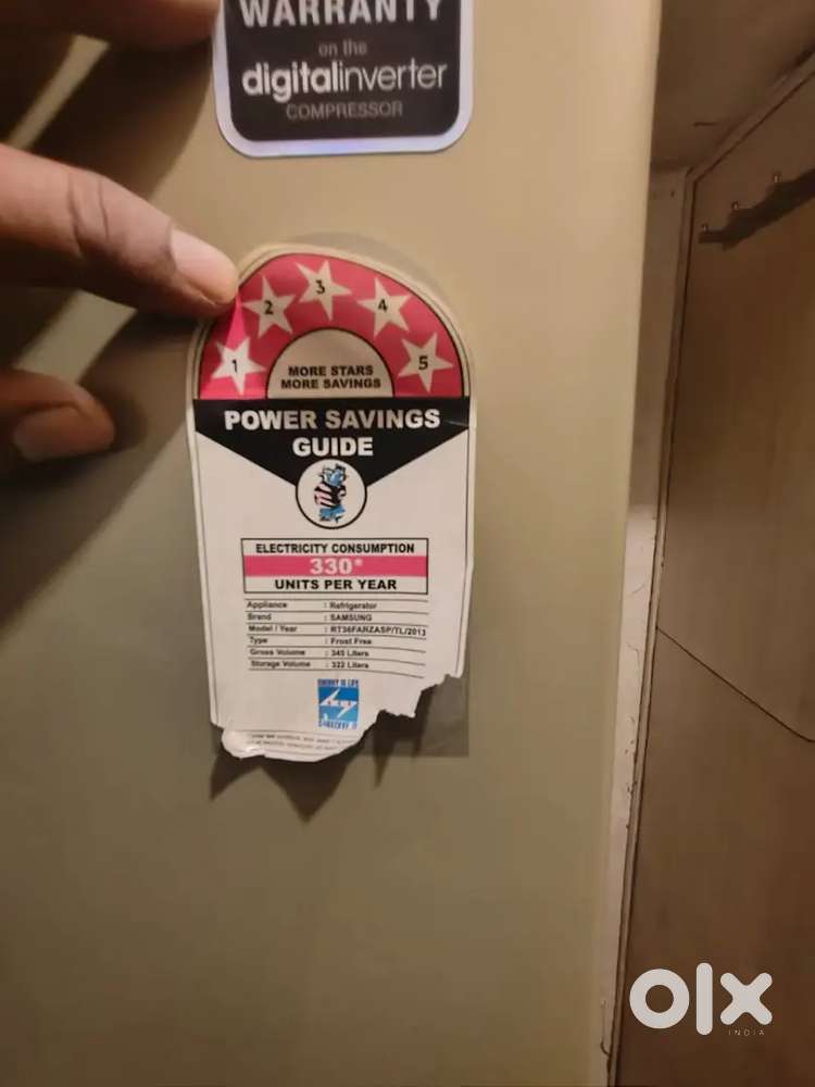 345 Ltrs frost free double door Samsung Refrigerator
