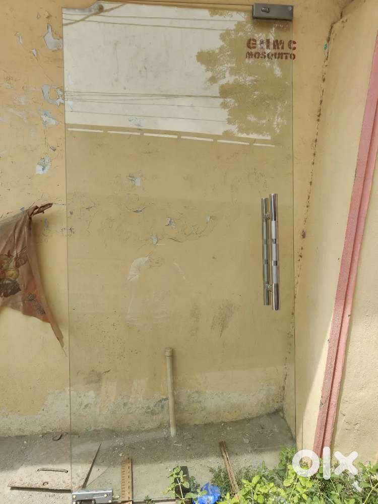 Glass door with open closer