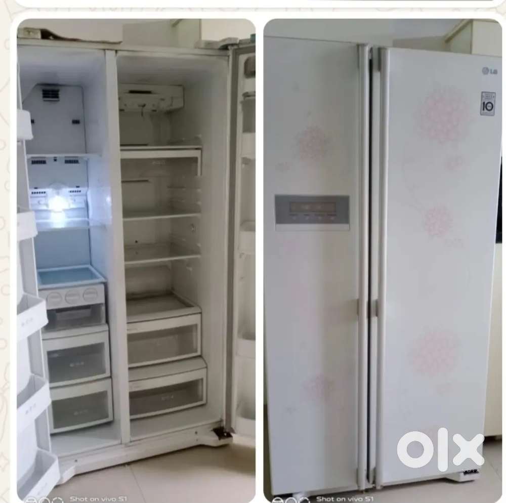 LG double door modern refrigerator
