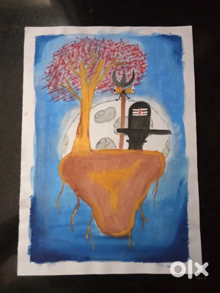 A cute painting for shiv bhakt