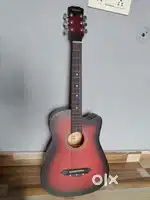 Diduo Acoustic Guitar – 6 Strings  Red-Black Gradient Finish