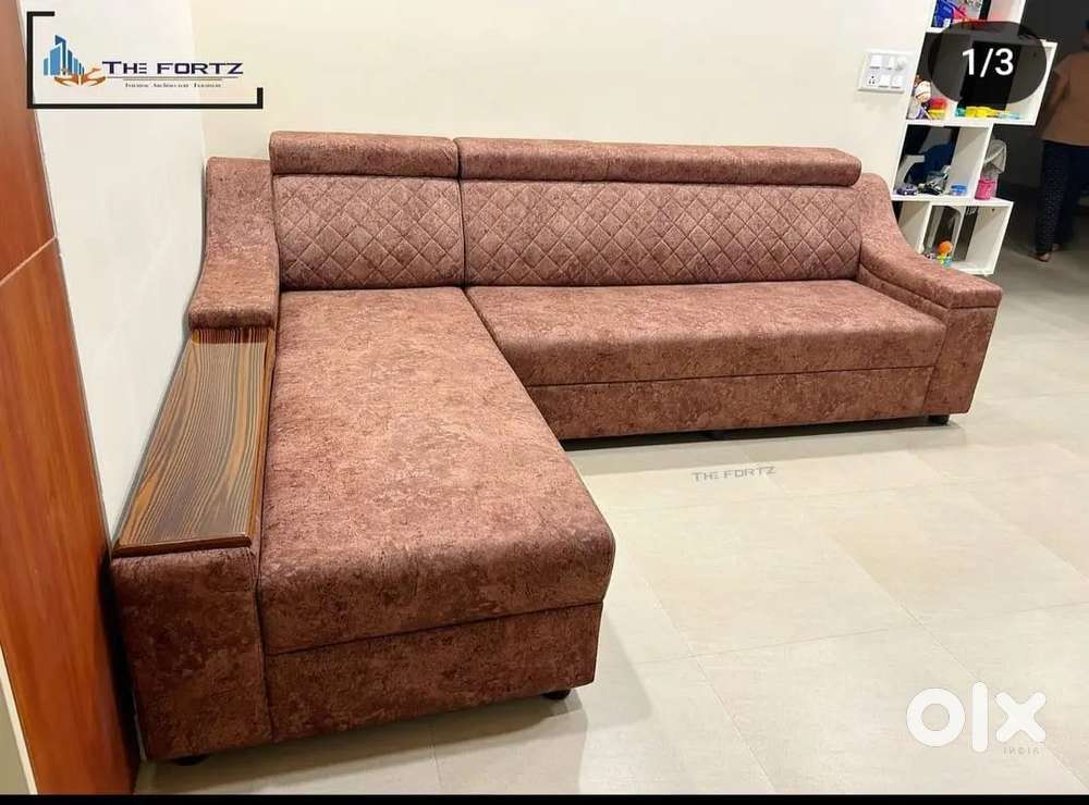2 seater sofa with longer and designing handle the beautiful colour