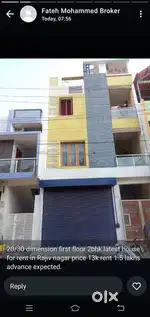 2bhk house for rent Mahadevgowda circle 1st stage rajivnagar.