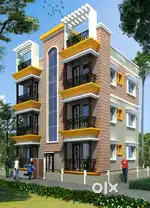 3BHK Flat with 2 Balcony 1 Puja room 2 Toilet