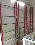 Glass rack display Racks metal powder coating shop furniture rack