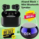 Airpods + Mini Bluetooth Speaker Combo – Just ₹599 (Brand New)