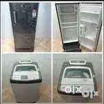 Whirlpool single door190ltrs Samsung top load fully automatic 6.2kg