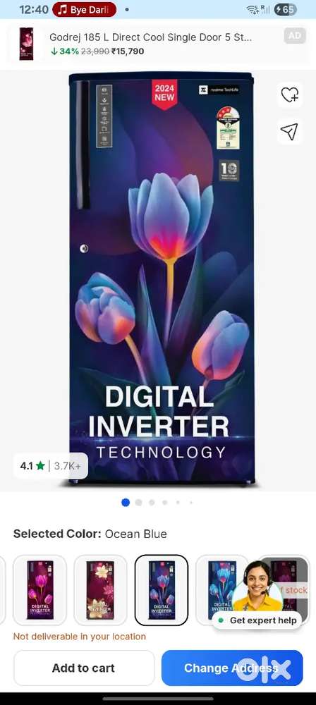 Refrigerator / fridge  , wall fan , ceiling fan , exhaust  fan