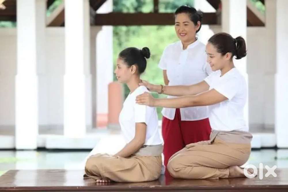 Female massage therapist