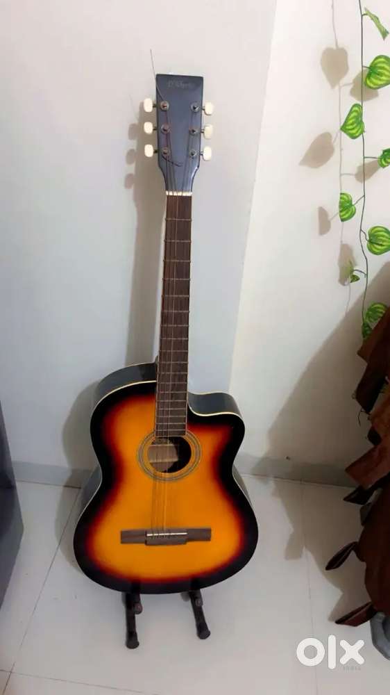 Acoustic Guitar with stand and cover