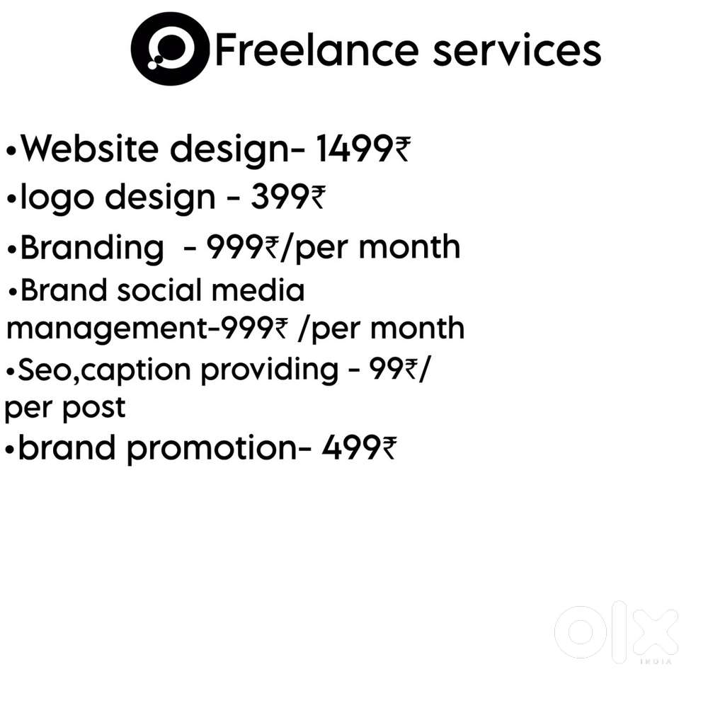 All frelancing services avalible