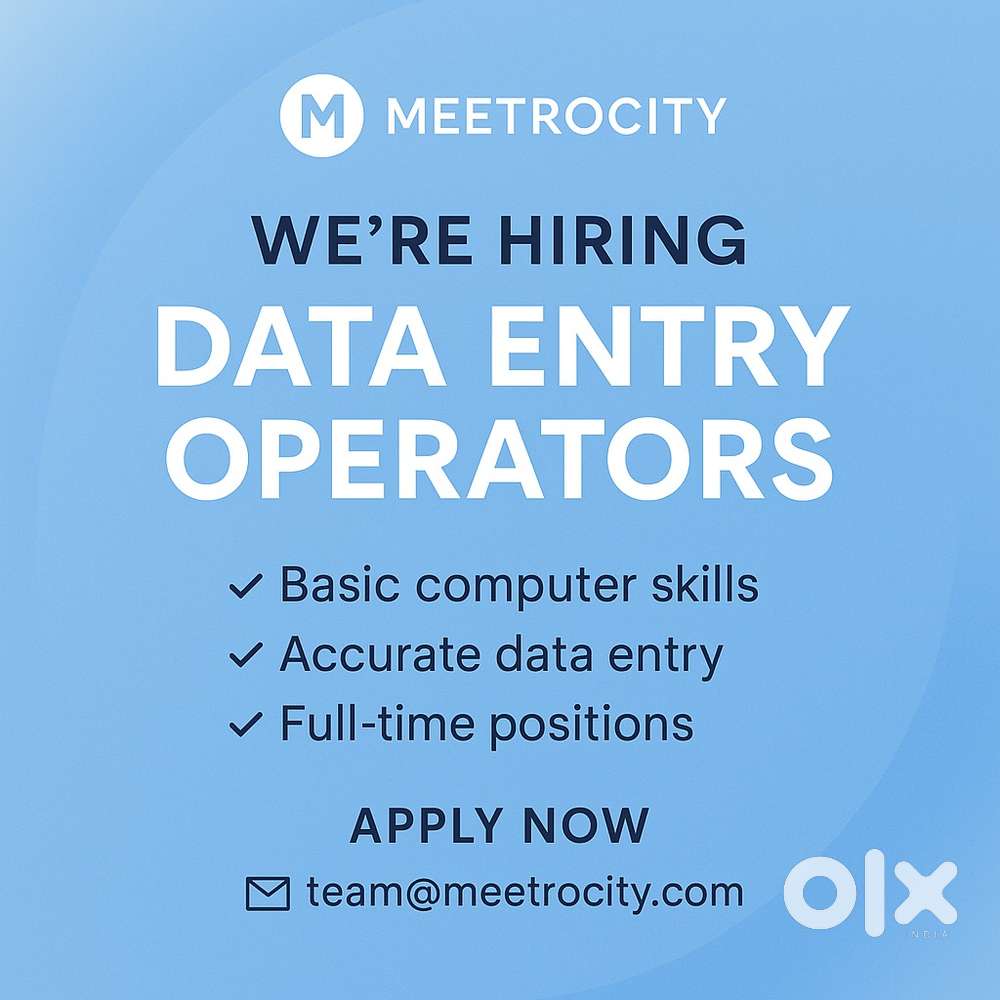 Meetrocity - Data Entry Operators