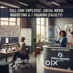 Expert Digital Marketing & Al Trainer Wanted  Female Receptionist