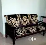 Wooden sofa set