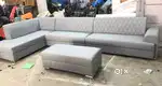 LUXURY L TYPE LONGER SOFA SET 8 SEATER AVAILABLE AT ZAM ZAM FURNITURE