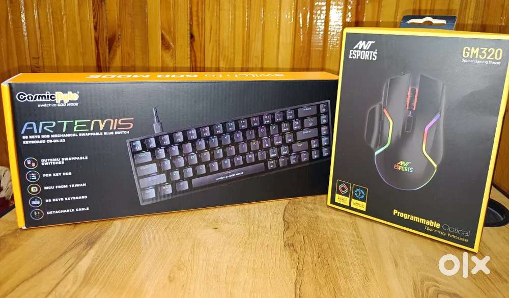 Mechanical gaming keyboard and mouse ,sealed at very minimal price