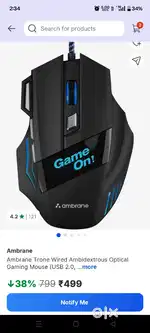 Ambrane Trone Gaming Mouse