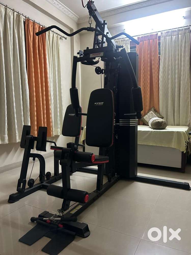 Home setup of gym equipment