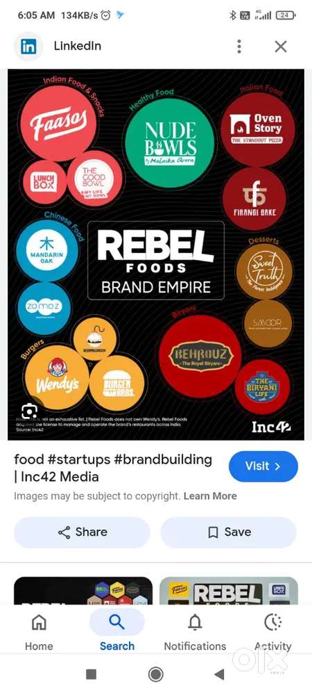 Rebel foods like faasos, BEHROUZ biryani