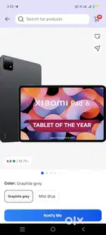 Xiomi tablet 8/ 256