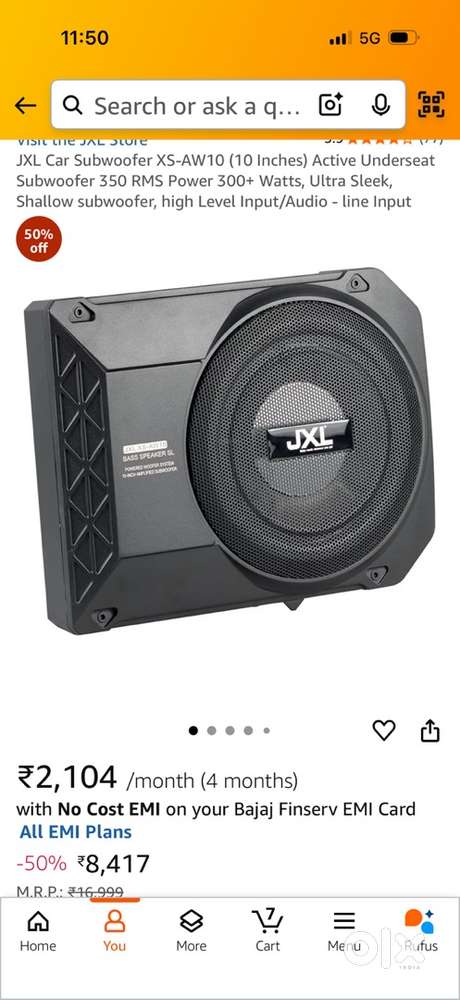 JKL Cars under subwoofer