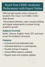 Home Tuition for Classes 1 to 8 | Affordable & Effective
