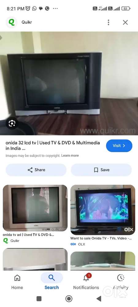 ઓનિડા ટીવી હાલમા બઘ હાલતમા