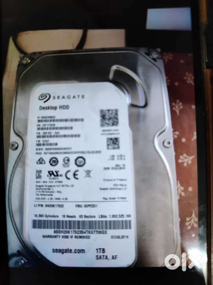 Seagate harddisk 1tb