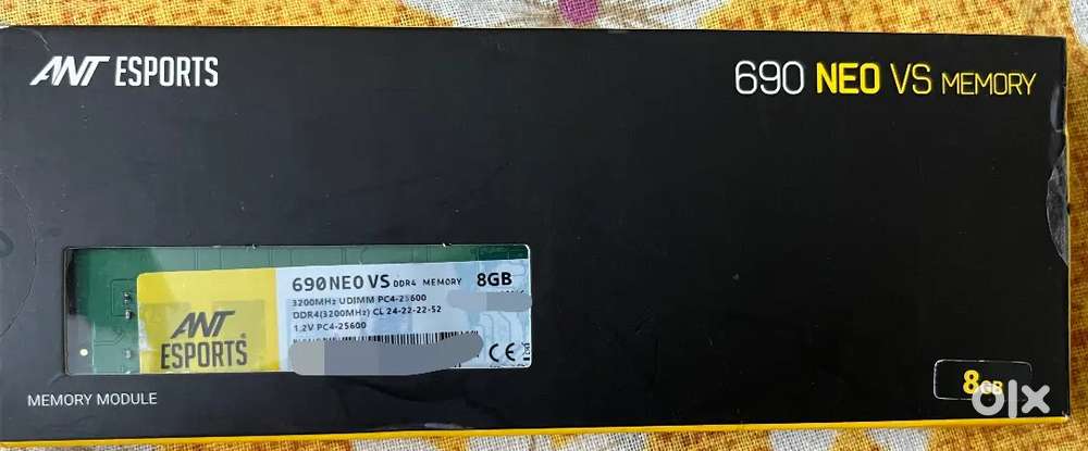Ant Esports 690 NEO
FP 8GB (1 * 8GB) DDR4 3200 MHz