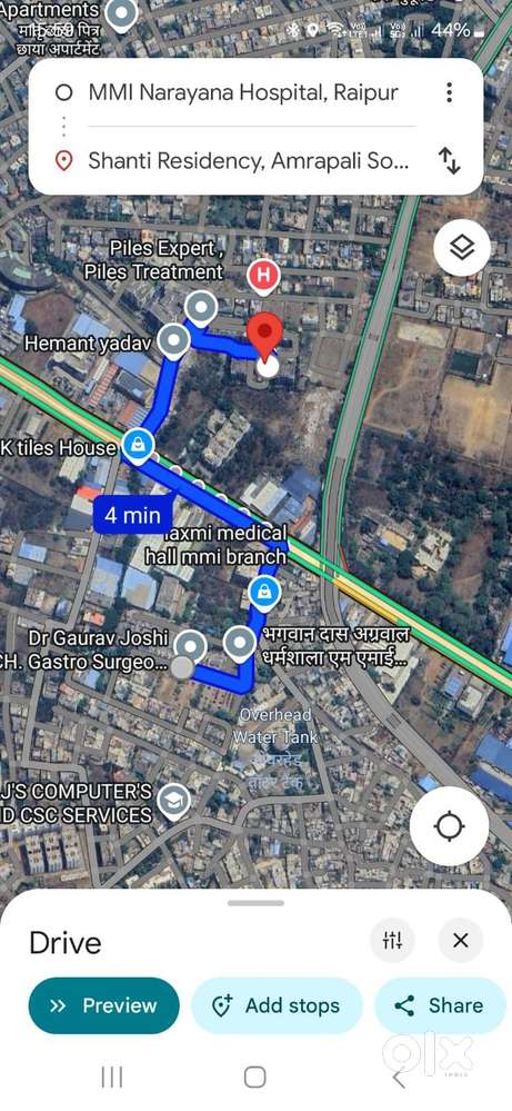 3BHK Fully Furnished Flat for Sale near Colors Mall, New Dhamtari Road