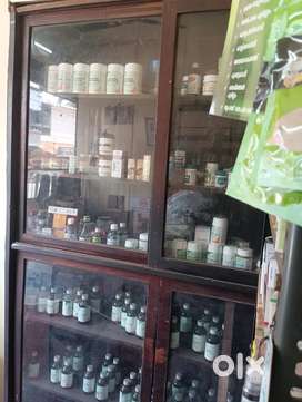 2 Old furniture in an ayurveda pharmacy