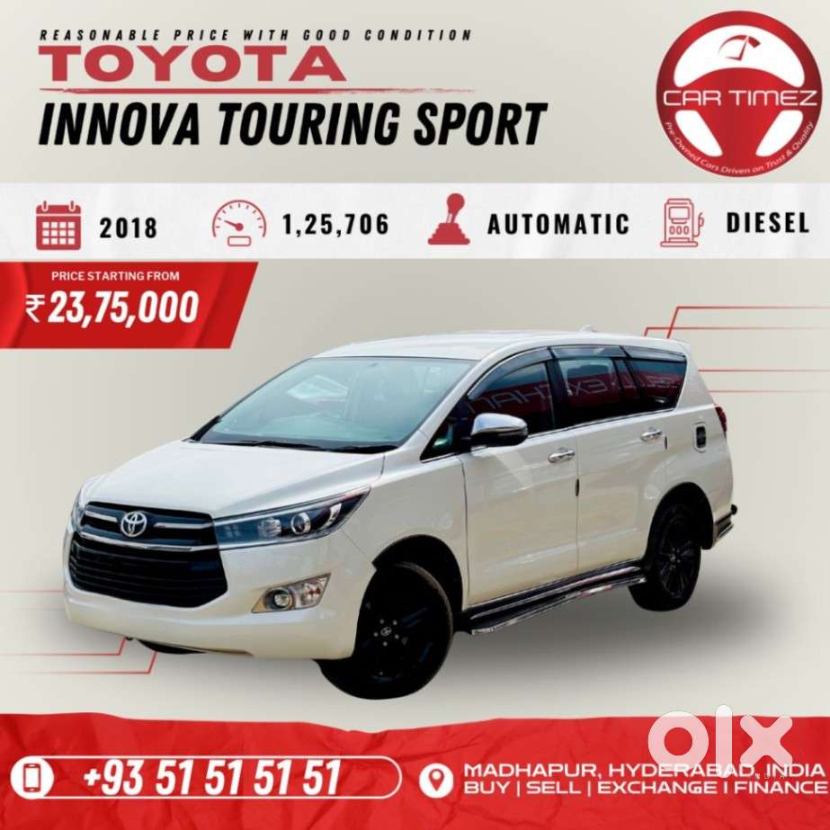 Toyota Innova Crysta Touring Sport, 2018, Diesel