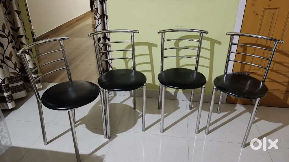 Steel Chairs with Cushion