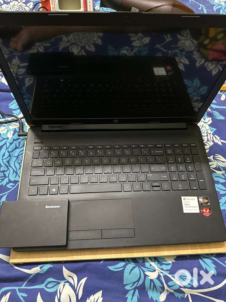 HP laptop with external hdd negotiable price
