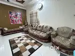 Maharaja pure sagwan sofa set (with couch)
