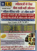 Sales executive/Mahila career Agent (Insurance advisor)