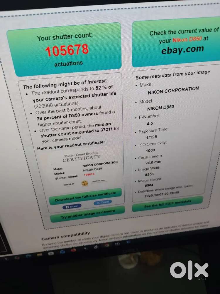 Nikon dslr 850 with 50mm lens