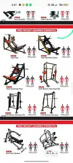 Full gym machine setup at nominal cost in best look direct by company.