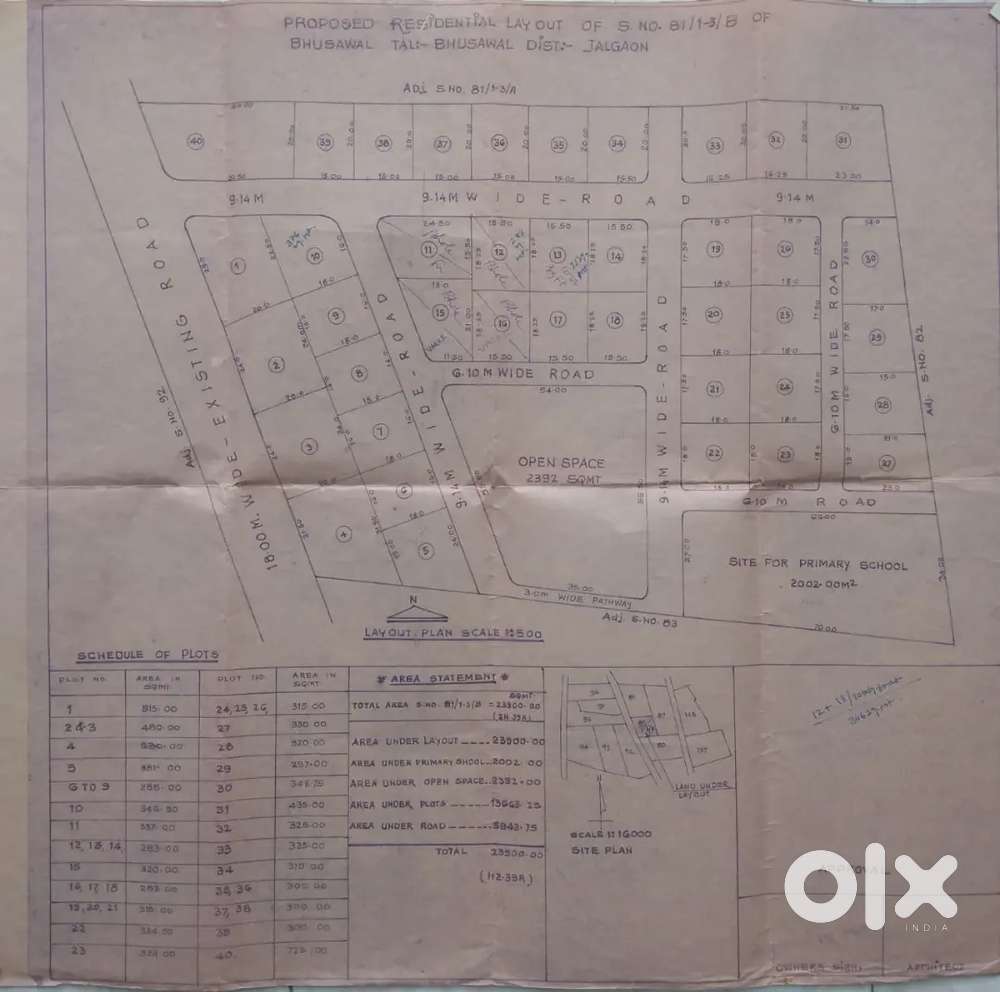 Open plot 3100 sft
