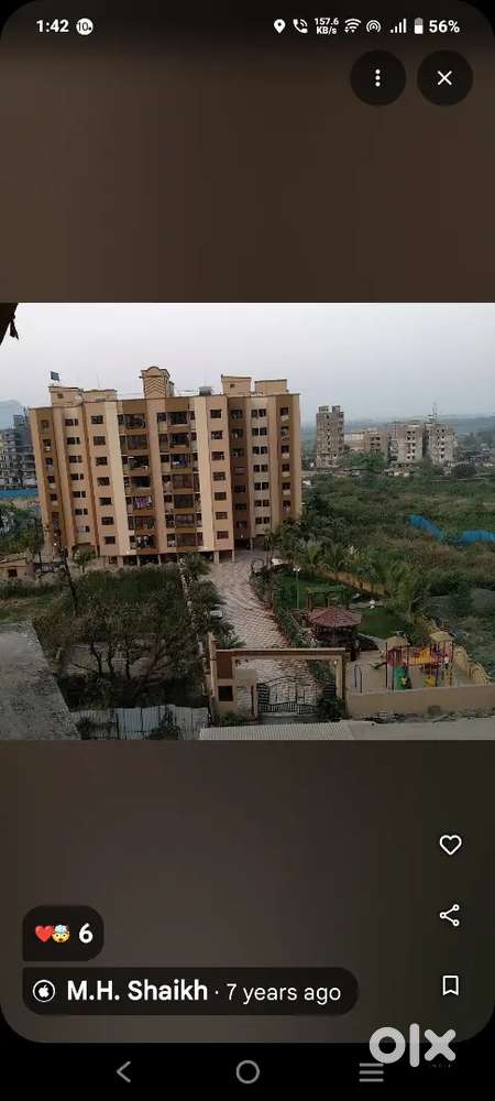 1 bhk flat  rent 15000/80000 depo