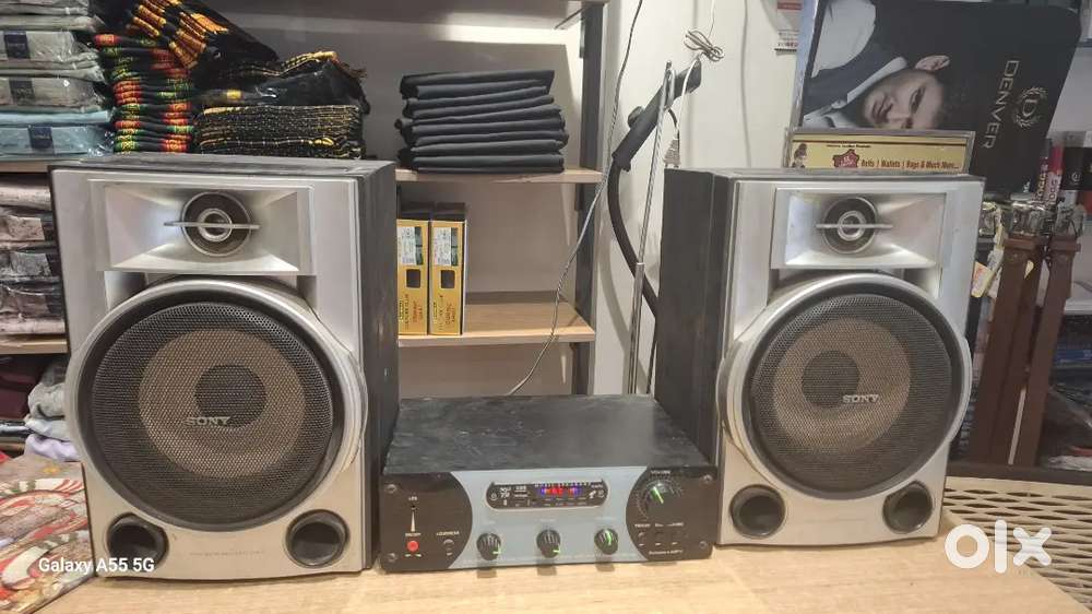 SONY HIFI SPEAKERS WITH POWER AMP