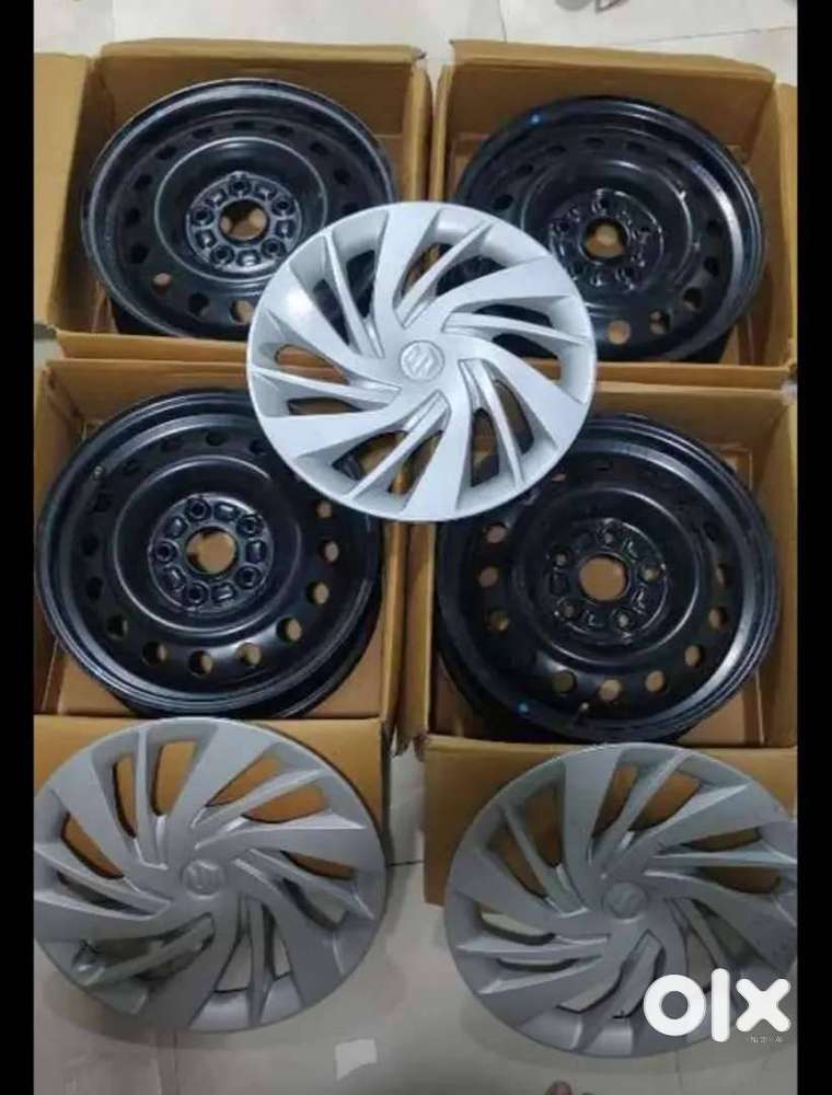 Unused OEM Steel Wheel Base and Cap for Ertiga