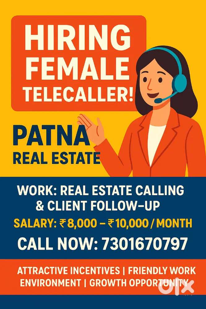 Female telecaller freshers / experienced