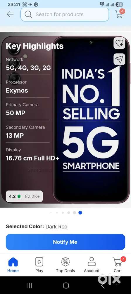 Samsung galaxy A14 5G Exchange